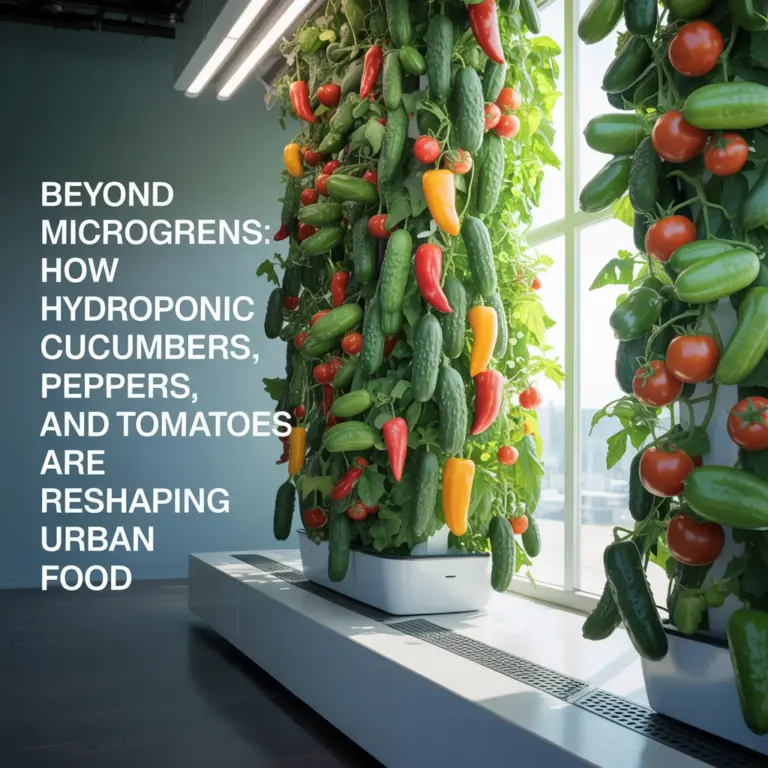 Beyond Microgreens: How Hydroponic Cucumbers, Peppers, and Tomatoes Are Reshaping Urban Food