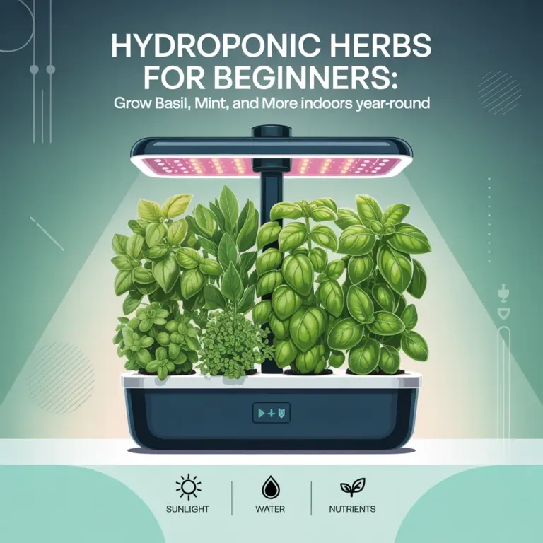 Hydroponic Herbs for Beginners: Grow Basil, Mint, and More Indoors Year-Round